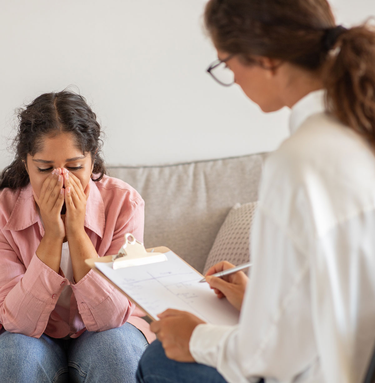 Jennifer Kruse, a therapist at The Well House smiling and sitting at a rustic table. If you‘re dealing with trauma and having a hard time overcoming it, try emdr therapy in south lake, tx with a caring therapist such as Jennifer Kruse. The Well House is a great place for those looking to use mixed modalities and a holistic approach. EMDR therapy in Texas can also be offered. We are currently online and would be happy to serve you from anywhere in the state. Let’s begin counseling in southlake Texas today.